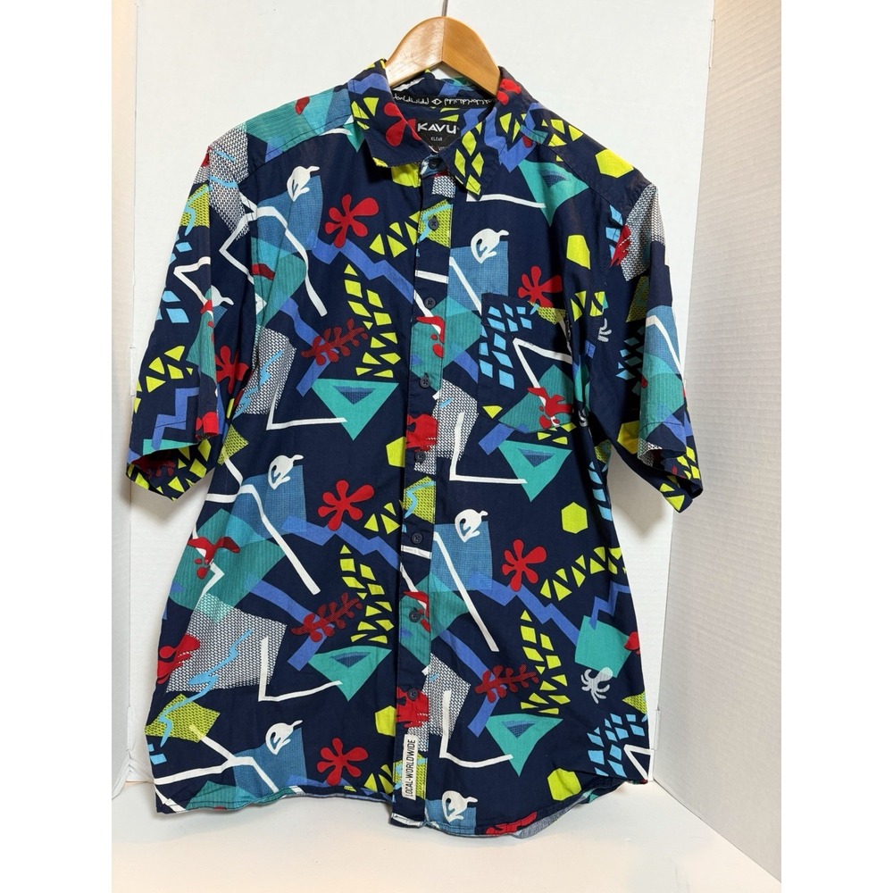 Vintage‎ Single Stitch Kavu Button Down - Retro Flare LARGE 183